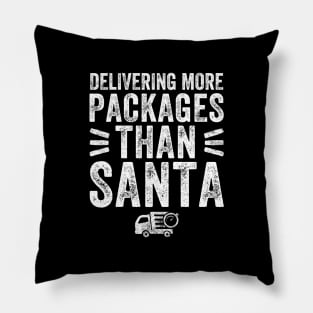 Delivering more packages than santa Pillow
