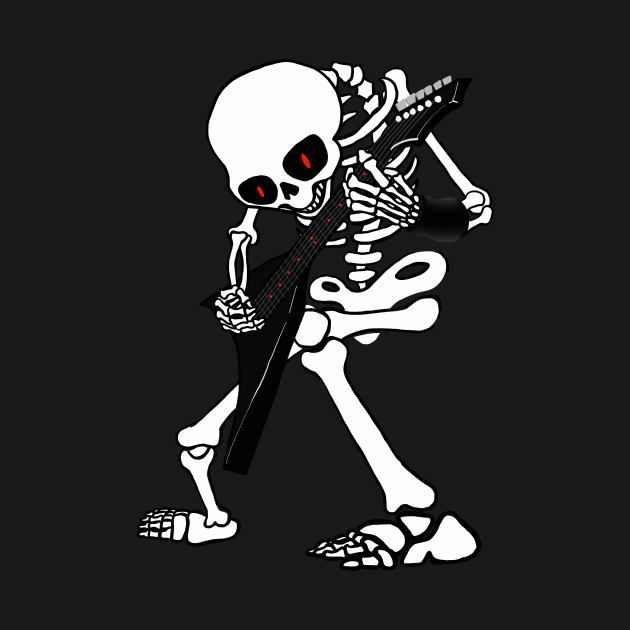 Rocking skeleton - Rocking Skeleton - T-Shirt | TeePublic