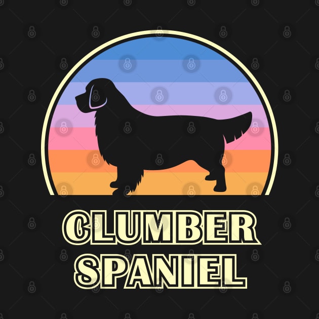 Clumber Spaniel Vintage Sunset Dog by millersye