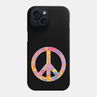 Peace Symbol Color Sponge Splash Look Phone Case