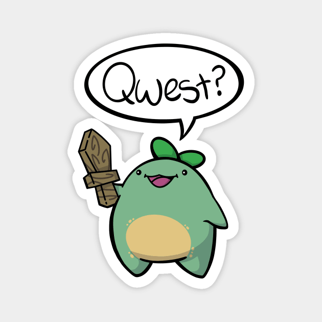 Quest Sprout QWEST! Magnet by Swordscomic