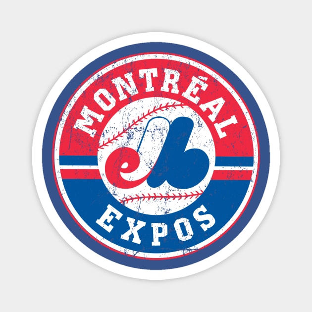 Montreal Expos Magnet by MindsparkCreative