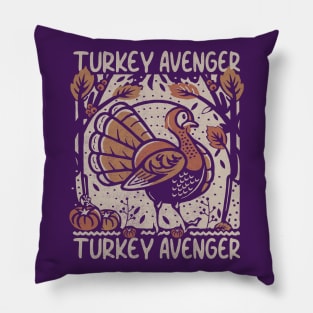 Turkey Avenger Pillow