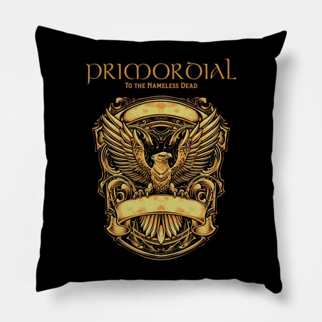 Primordial Where Greater Men Have Fallen Pillow by NEW ANGGARA