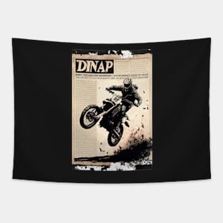 Dirt bike drawing style Tapestry