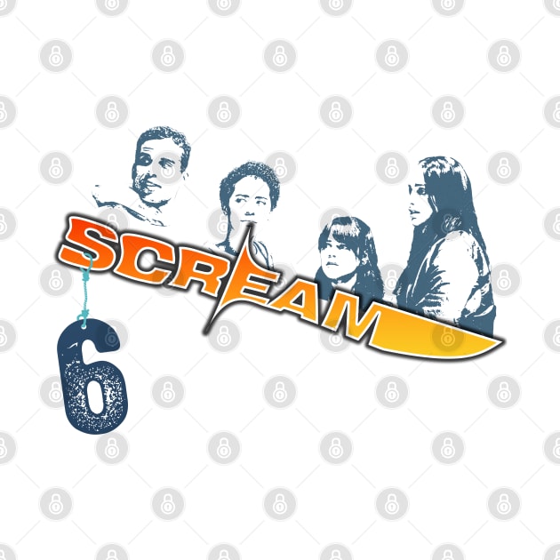 scream VI  (Scream 6)  scary horror movie graphic design by ironpalette by ironpalette