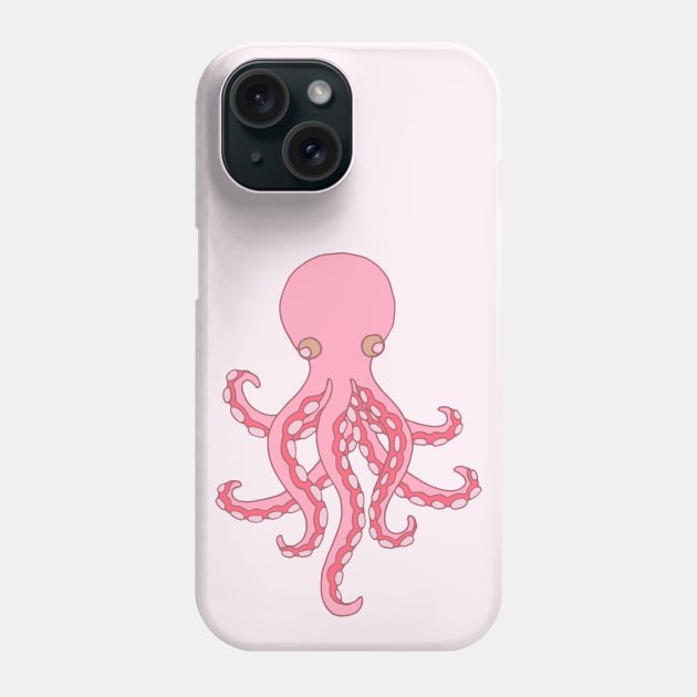 OCTOPUS GARDEN Pink Undersea Ocean Creature Tentacles - UnBlink Studio by Jackie Tahara Phone Case by UnBlink Studio by Jackie Tahara