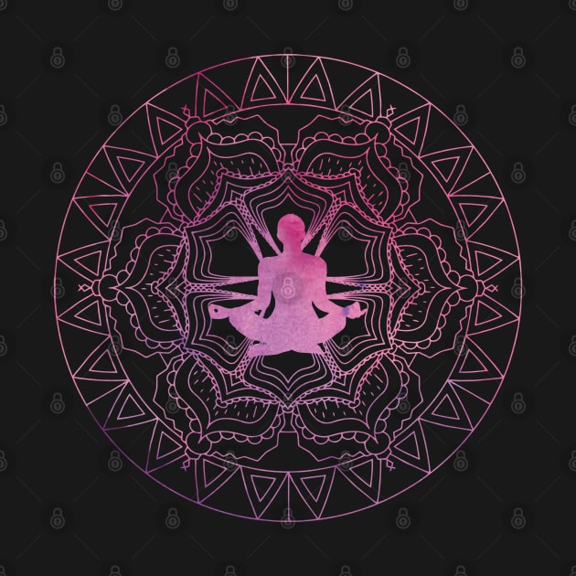 Yoga Meditation Mandala by sarahwainwright