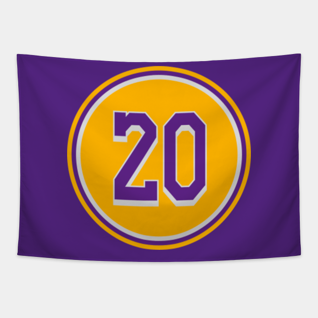 Gary Payton Number 20 Jersey Los Angeles Lakers Inspired Los Angeles