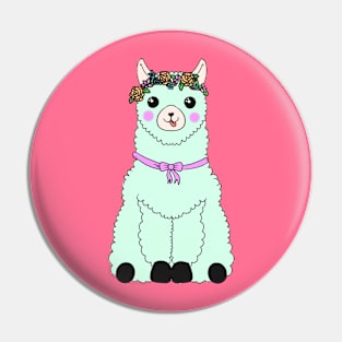 Pastel alpaca Pin