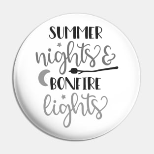 Summer Nights And Bonfire Lights, Outdoors Shirt, Hiking Shirt, Adventure Shirt, Camping Shirt Pin