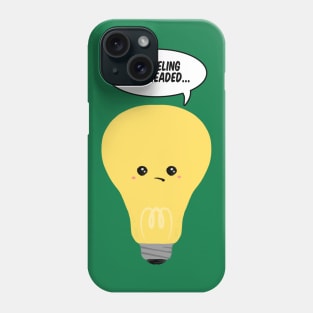 Light Headed Bulb Pun Phone Case