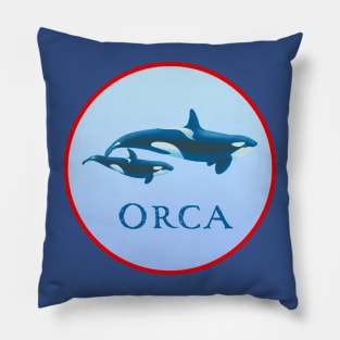 Killer whale ORCA dolphin Pillow