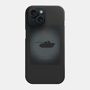 PzKpwf V Panther Ausf. G Silhuette Phone Case