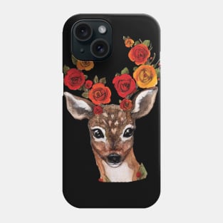 Floral Deer Phone Case