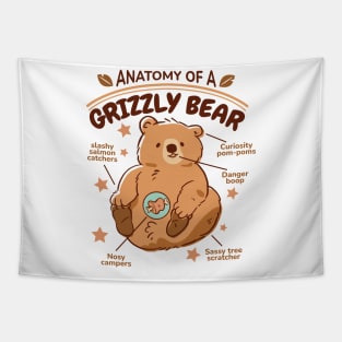 Anatomy Of A Lion Funny Cute Lion Design Tapestry