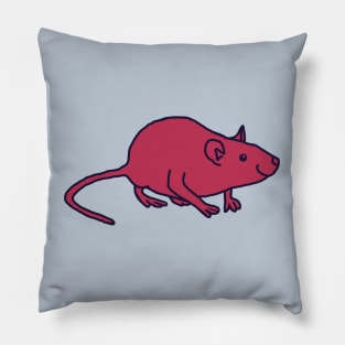 Viva Magenta Color of the Year 2023 Rat Pillow