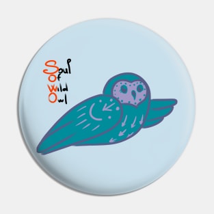 Soul Of Wild Owl Pin