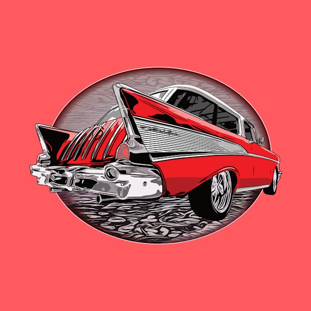 Red 57 Chevrolet Nomad by ZoeysGarage