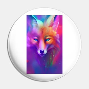 Colorful Fox Pin