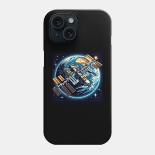 Mir Space Station - Orbiting Earth Phone Case