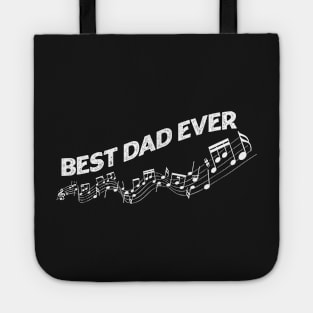 Best Dad Ever Music Notes Tote