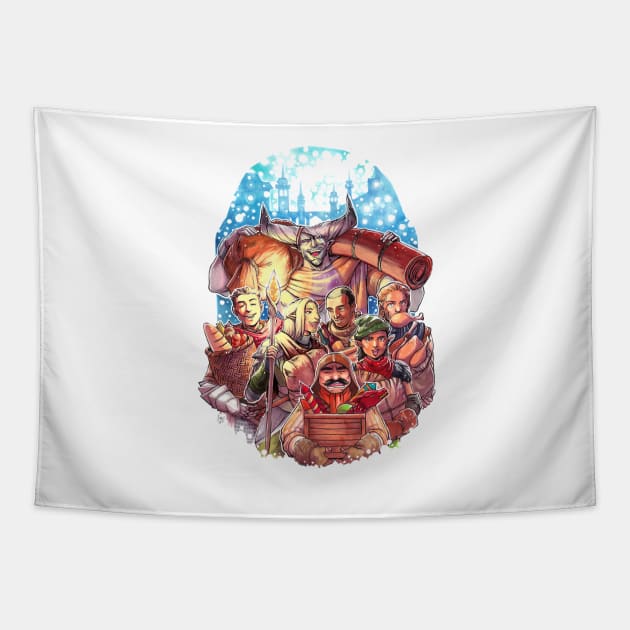 Winter Warmers: Charger Shopping Spree Tapestry by aimoahmed