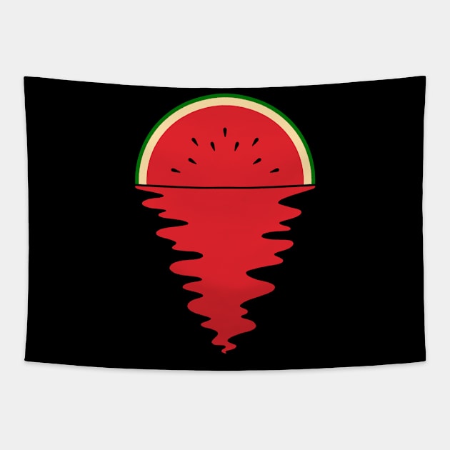 Sunset Watermelon Tapestry by quilimo