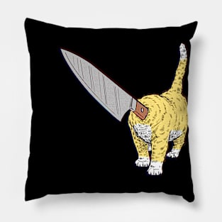 3D Knife Cat Pillow