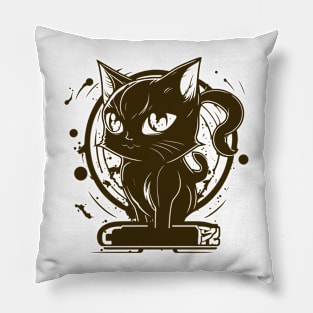 Graffiti Paint Cat Creative Inspiration Pillow
