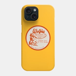 Vintage Wolfies Restaurant Miami Florida Ashtray Phone Case