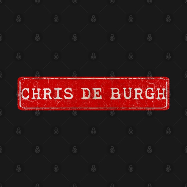 vintage retro plate Chris de Burgh by GXg.Smx