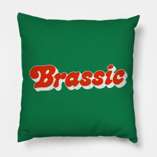 Brassic /// Faded & Distressed Style Design Pillow