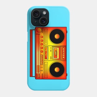 Warm Red Orange Gold Fire Boombox Phone Case