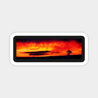 Sky on fire Magnet