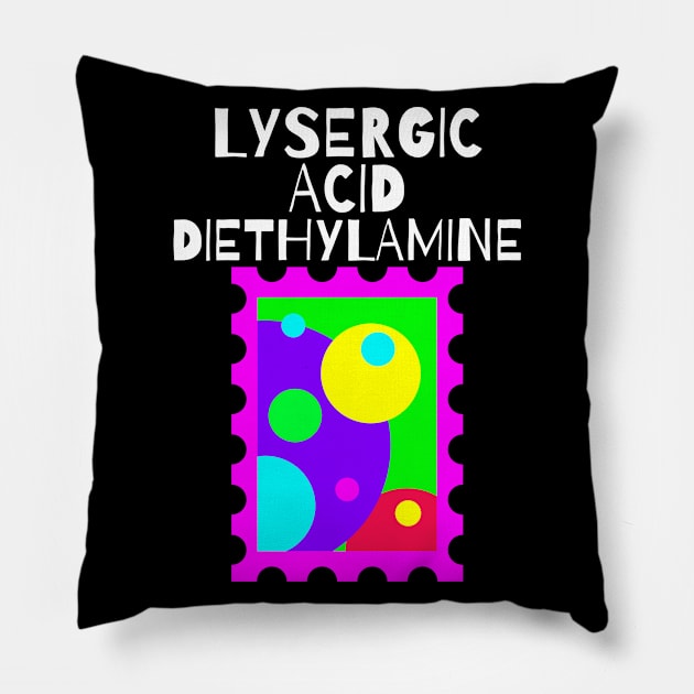 Lysergic Acid Diethylamide - LSD Pillow by RIVEofficial