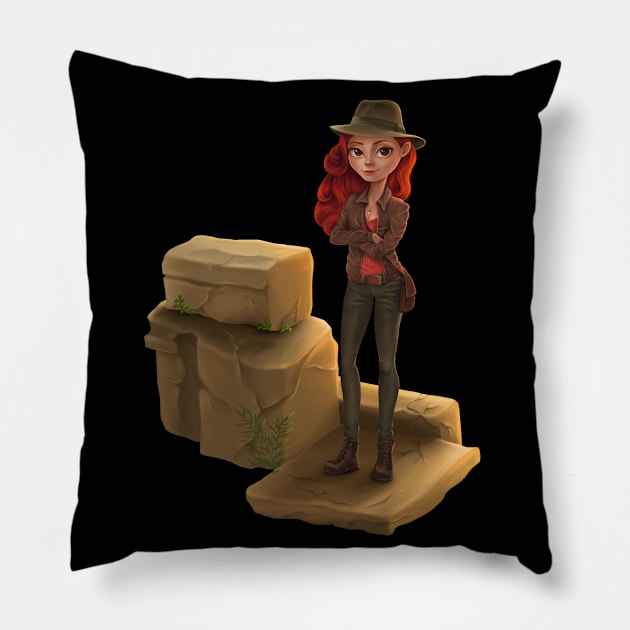 Adventure Pillow by juliavector