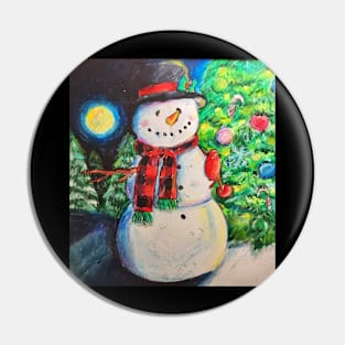 Snowy snowman Pin