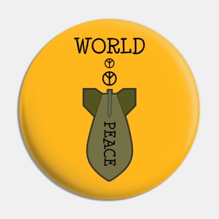 World Peace No War Pin