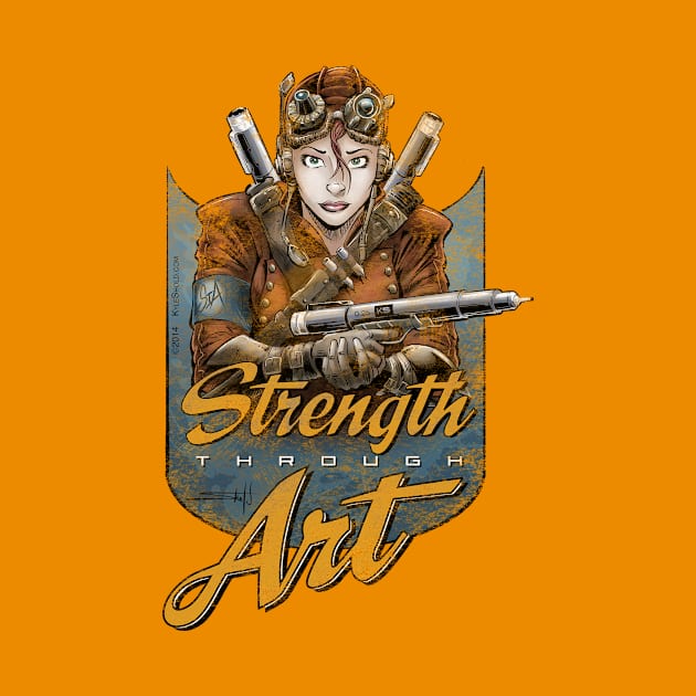 Strength Through Art - Steampunk by FWBCreative