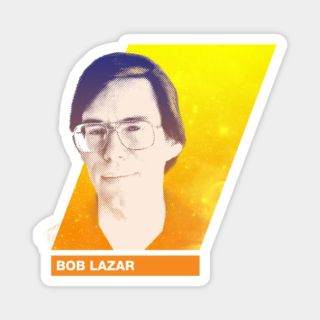 Bob Lazar print Magnet by theslightlynormal