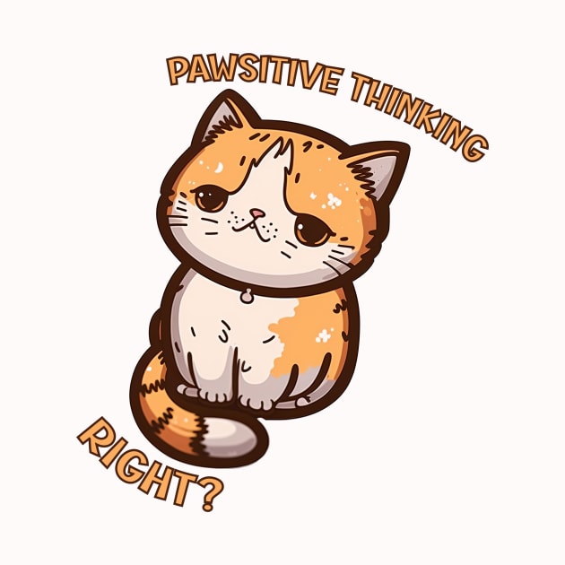 Sarcastic Cat, Stay Positive, Right? by FunDigital