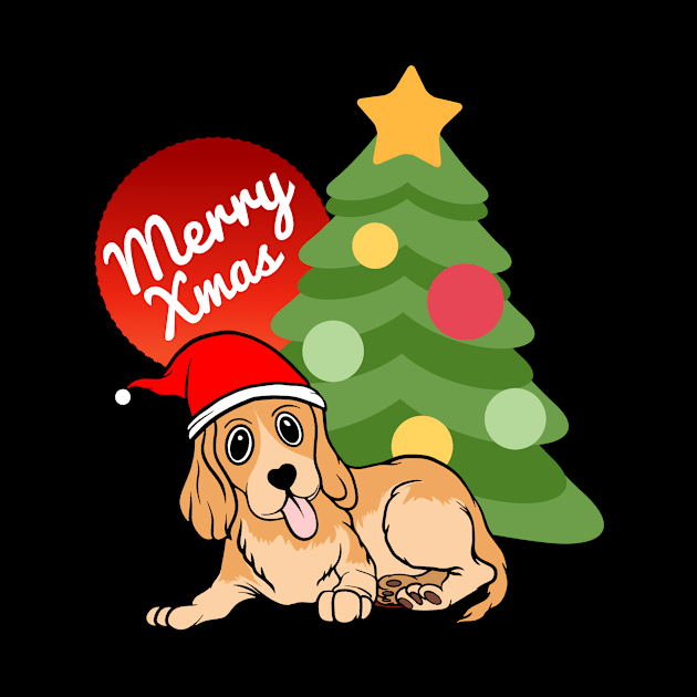 Christmas Dog Merry Xmas T-Shirt by hubcon