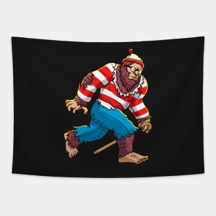 Bigfoot Waldo Tapestry