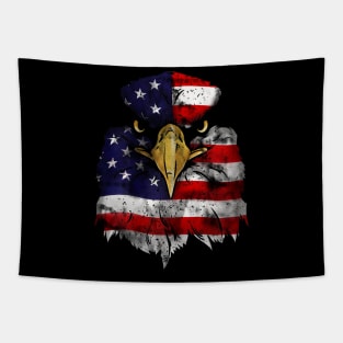 Bald Eagle 4th of July American Flag Patriotic Freedom USA Tapestry