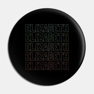 Elizabeth Name Pattern Pin