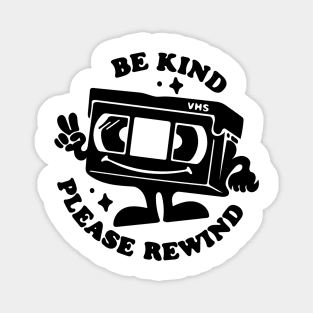 Be Kind Rewind Retro Cartoon Videocassette Magnet