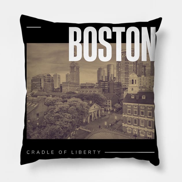 Boston City Pillow by Innboy