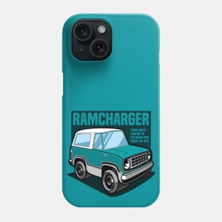 Turquoise Ramcharger (White-Based) - 1974 Phone Case