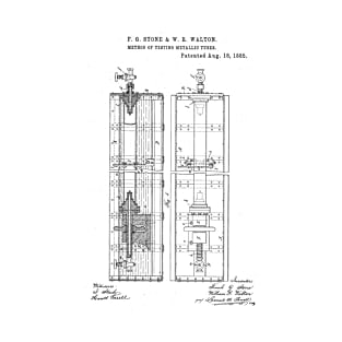 Method of testing metallic tubes Vintage Patent Hand Drawing T-Shirt